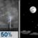 Wednesday Night: Chance Showers And Thunderstorms then Mostly Clear